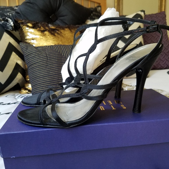 Stuart Weitzman Satin Sandal - Picture 2 of 8